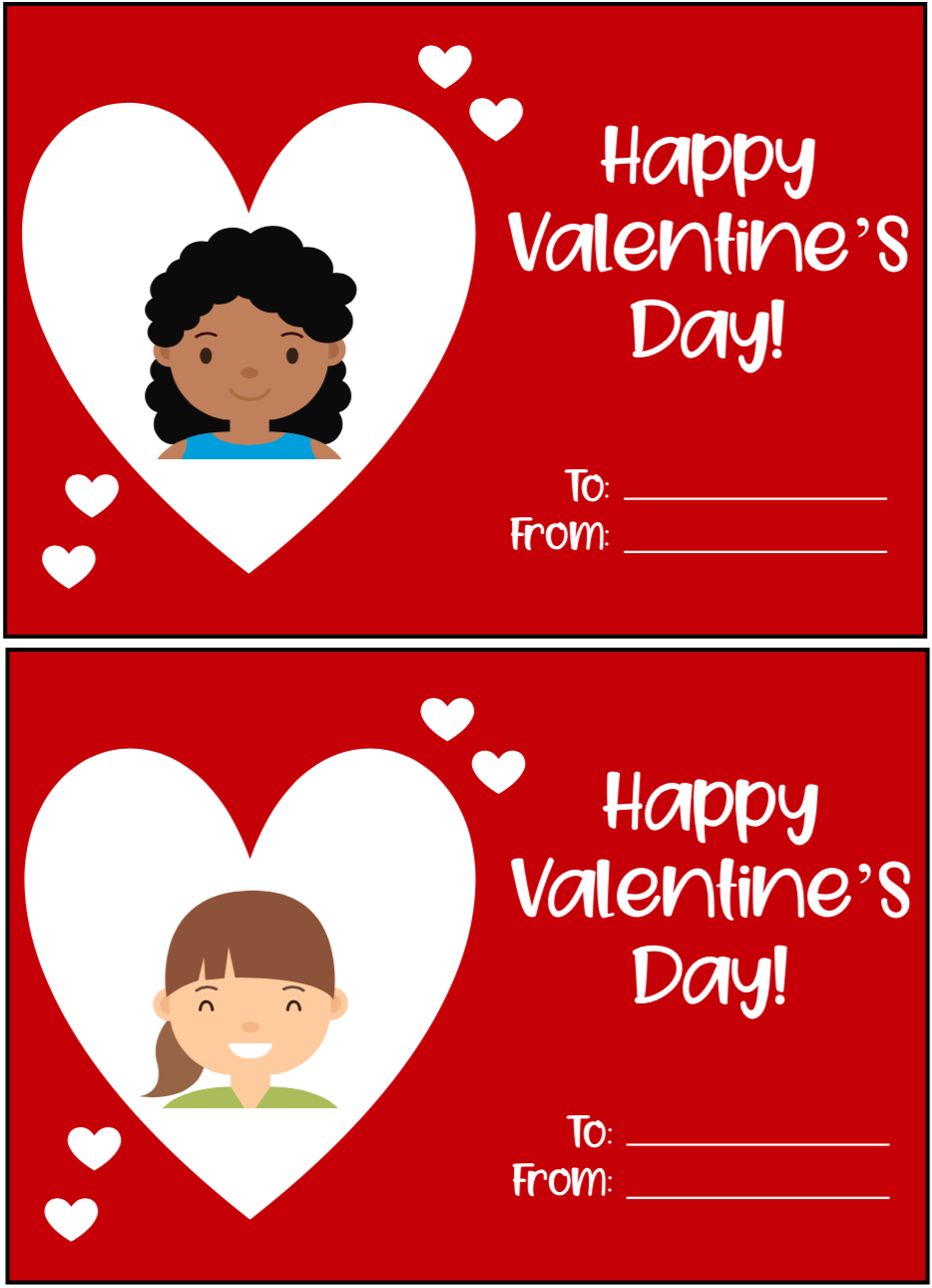 Free Printable Valentine’s Day Cards for School