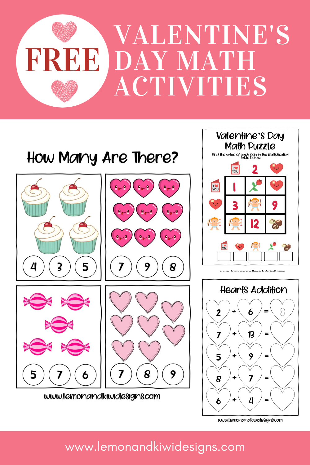 Free Valentine’s Day Math Activities {Printable Book}