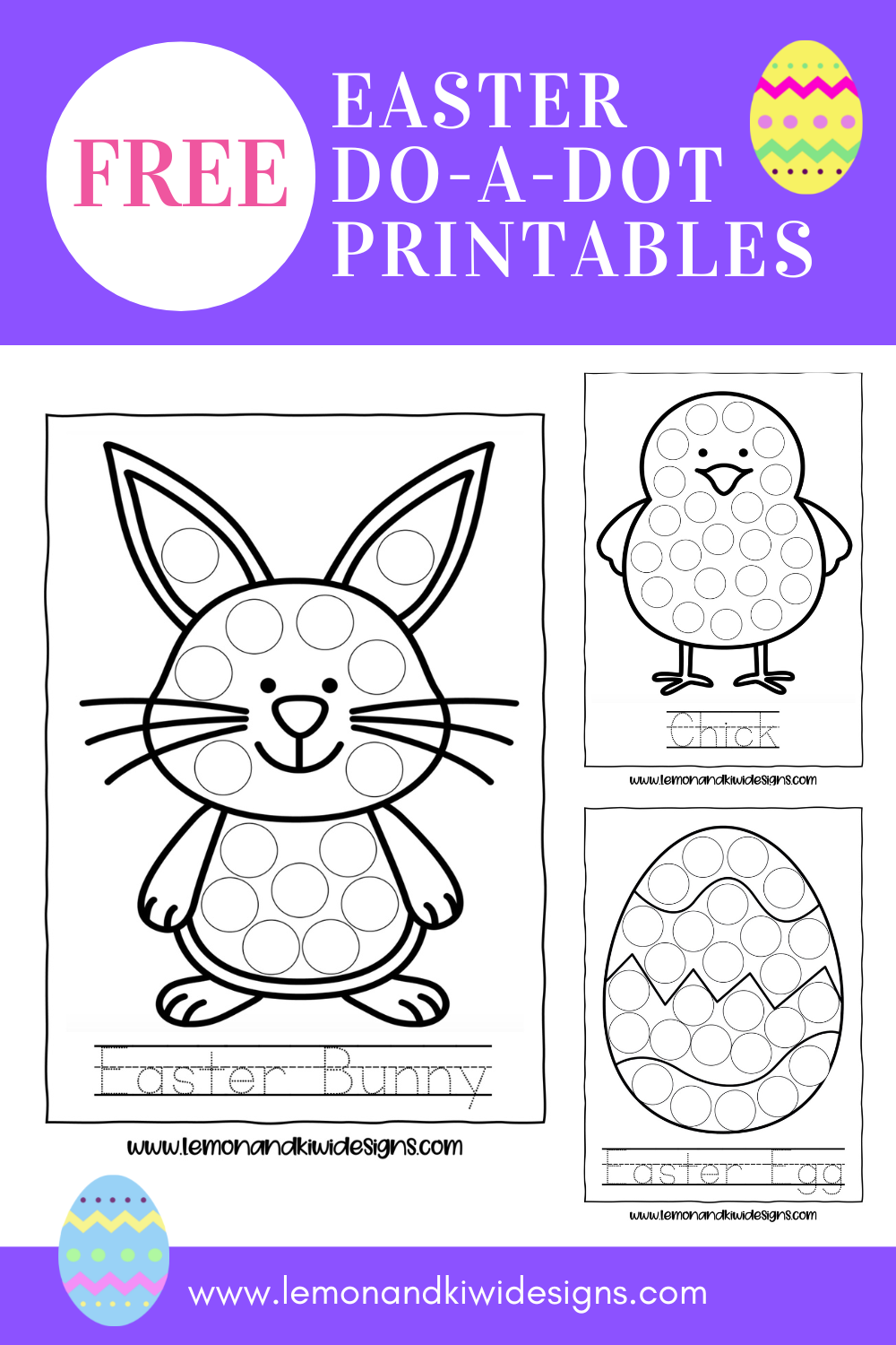 Free Easter Do A Dot Printable Worksheets