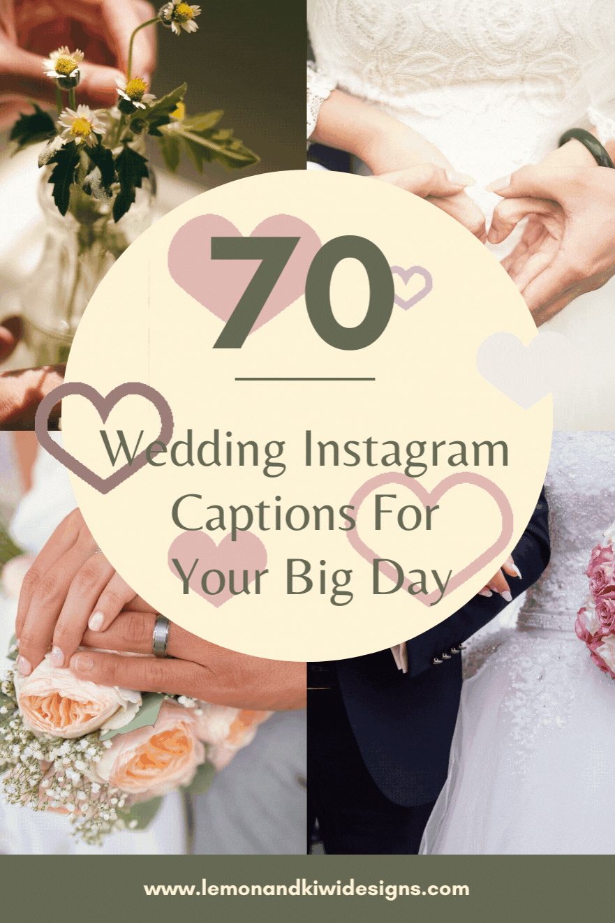 70 Wedding Captions for The Bride and Groom