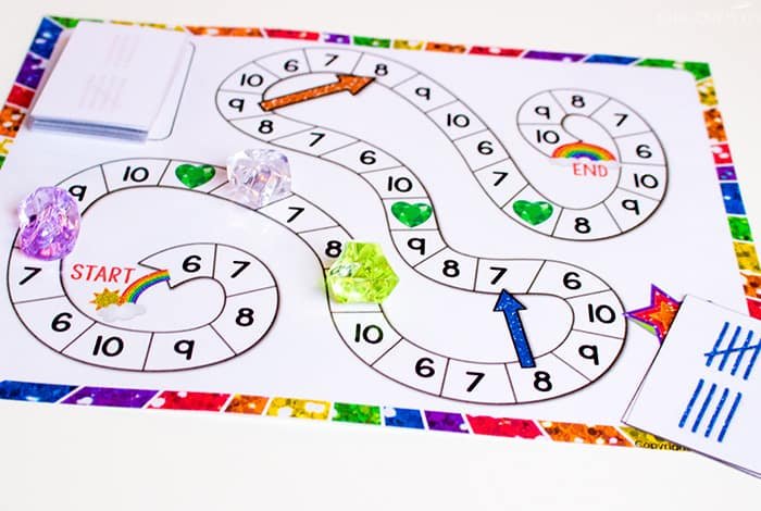 free printable math games for kindergarten