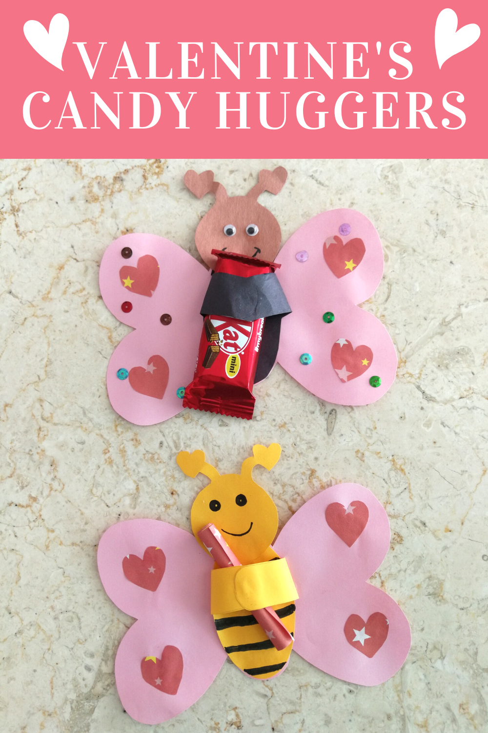 Free Printable Valentine’s Day Butterfly Candy Huggers