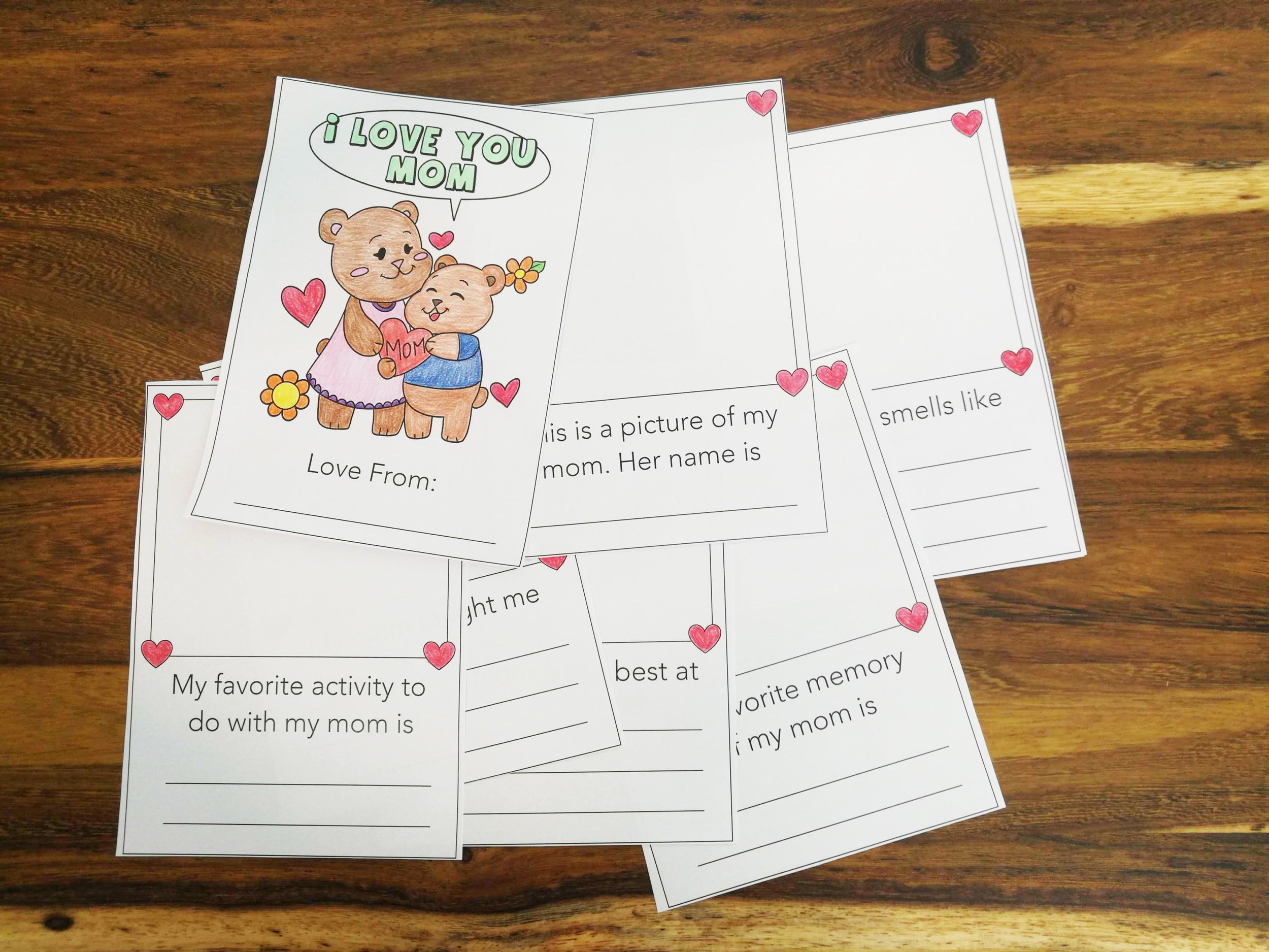 Free Printable Mother’s Day Cards: Make A DIY Book For Mom