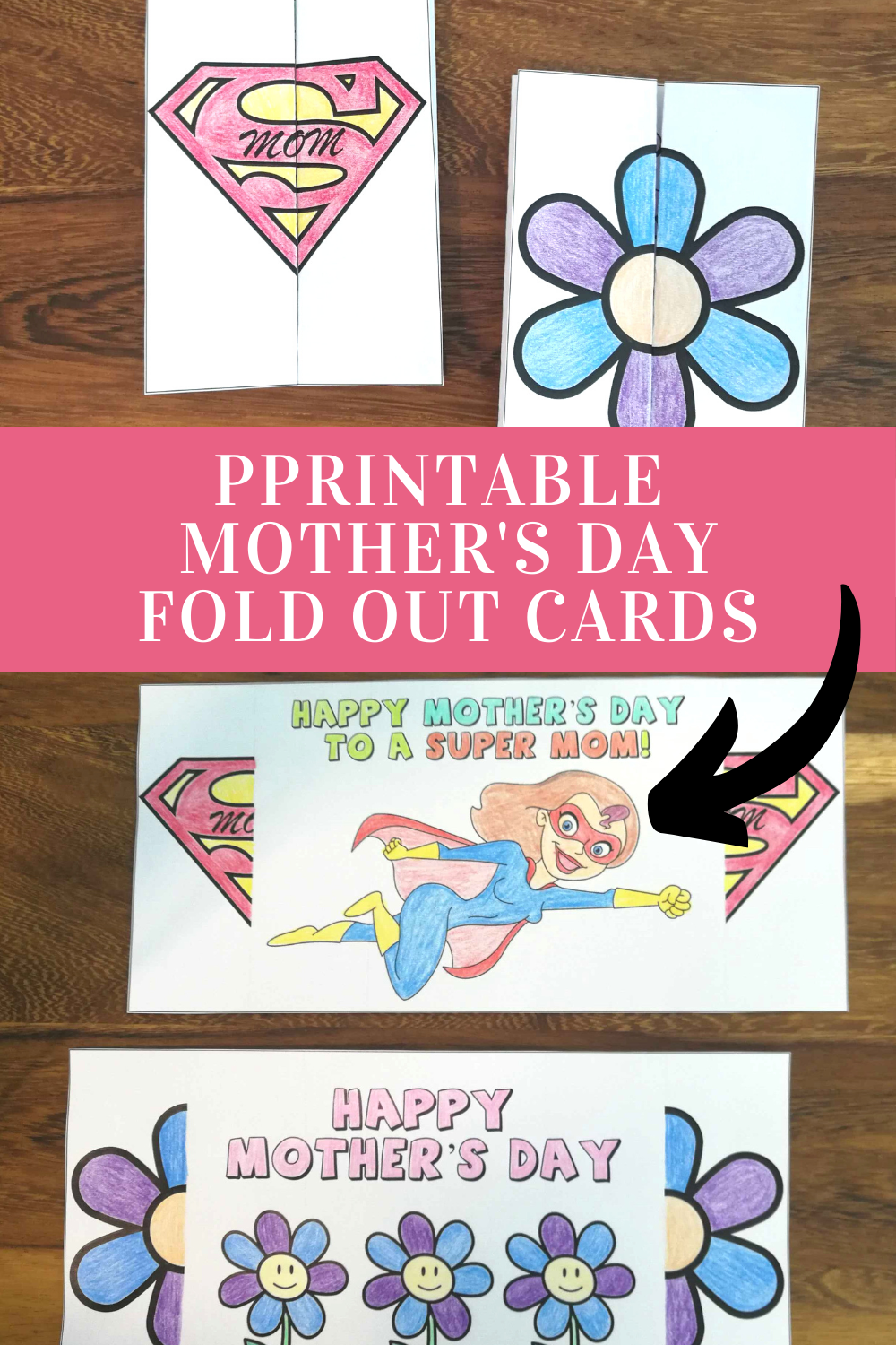 Free Printable Mother’s Day Fold Out Cards