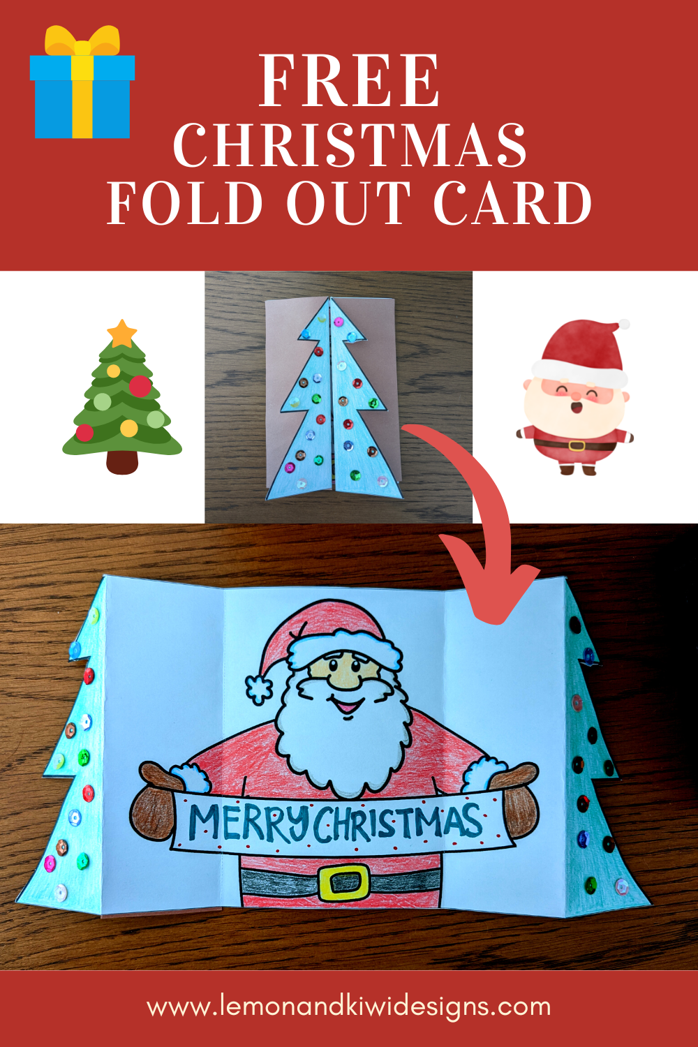 Free Printable Christmas Fold Out Cards