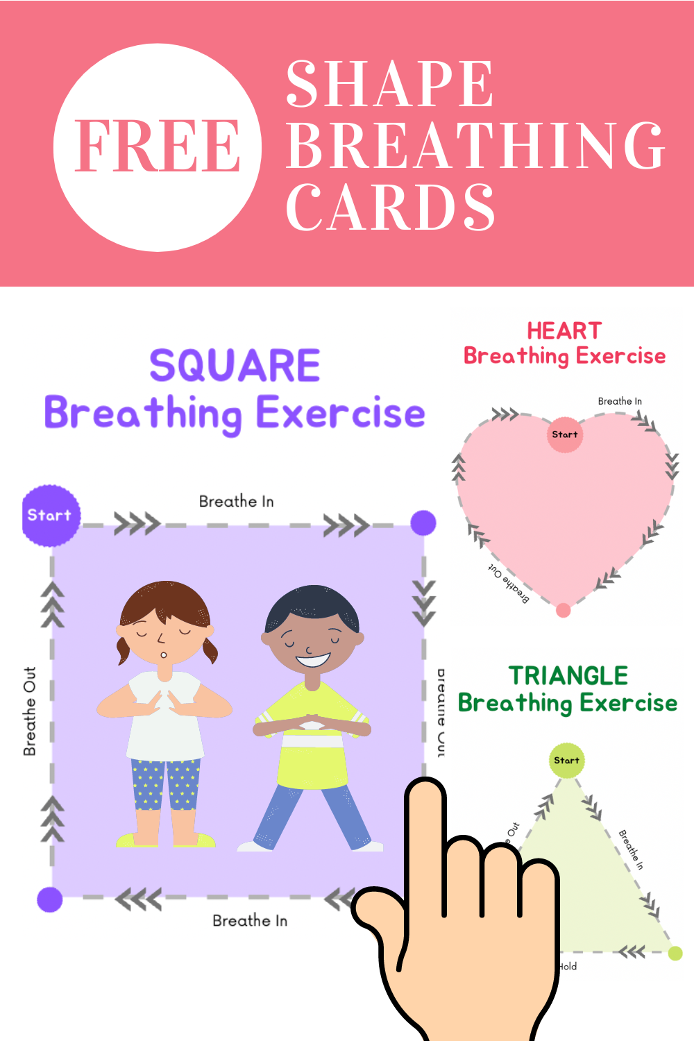 Free Printable Shape Breathing Exercises (Deep Breathing Templates)
