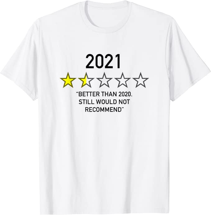 2021 Better Than 2020 Still Would Not Recommend Funny Tshirt