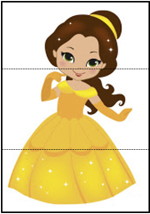 Belle Princess Mix Match Puzzle