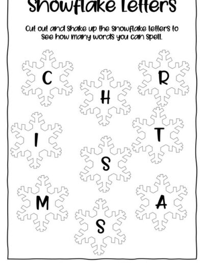 Christmas Literacy Worksheet 5