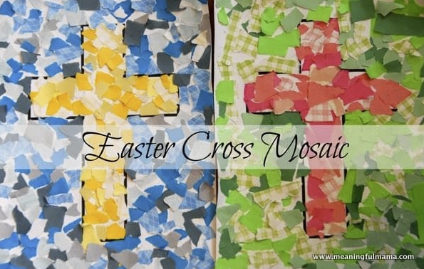 Easter Cross Mosaic Craft