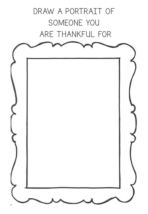 Gratitude Journal For Kids Draw Portrait