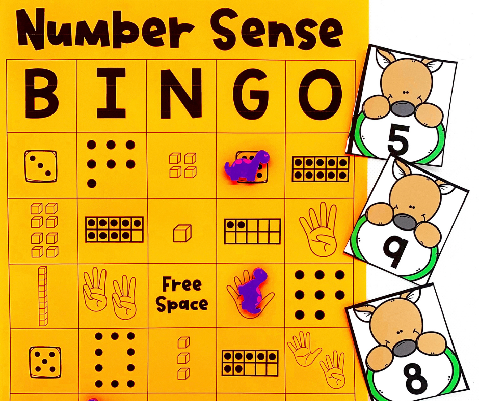 Printable Number Sense Bingo Math Game