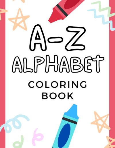Printable alphabet coloring pages for kids