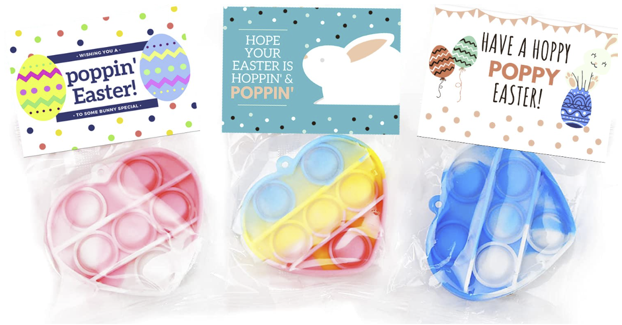 Free Printable Easter Pop It Fidget Gift Favor Tags