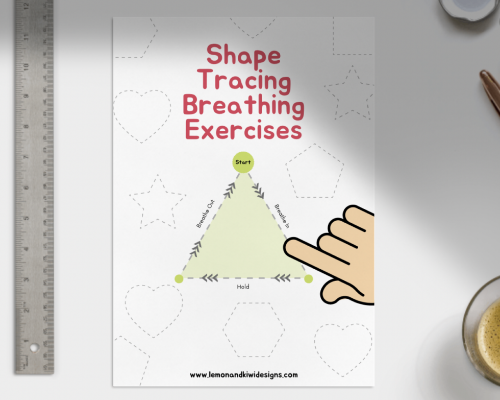 Printable Shape Breathing Exercises - Lemon and Kiwi Designs