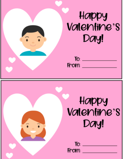 Printable Valentines Card for School 1