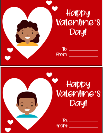 Printable Valentines Card for School 4
