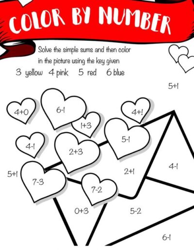 Valentines Math Worksheet 10