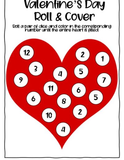 Valentines Math Worksheet 8