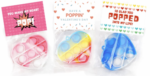 Valentine’s Pop It Fidget Gift Favor - Lemon and Kiwi Designs