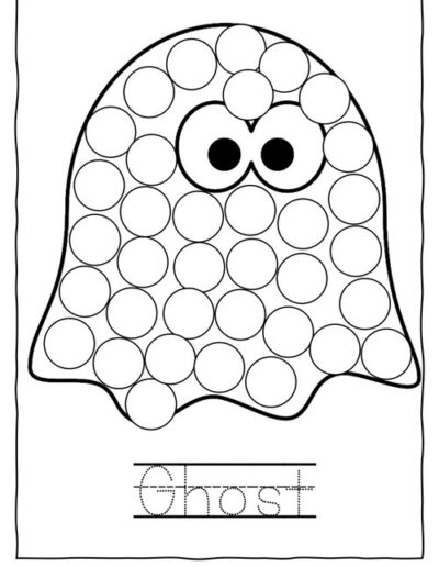 Halloween Dot Marker Worksheet 3