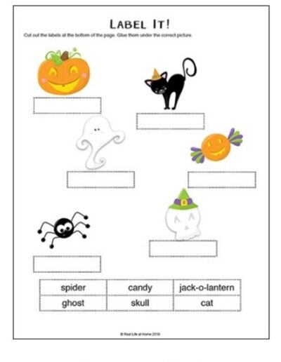 Halloween Literacy Worksheet 11