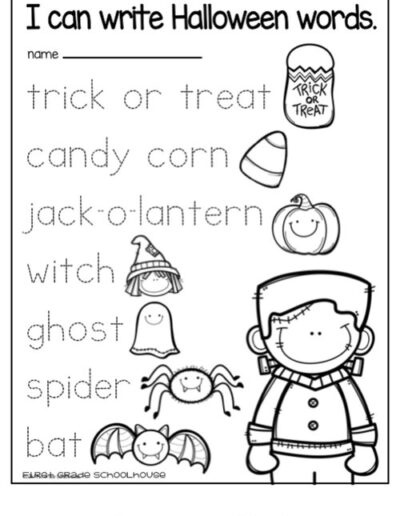 Halloween Literacy Worksheet 21