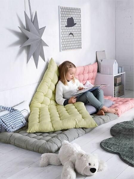 Kids Reading Nook with Childrens Cushion