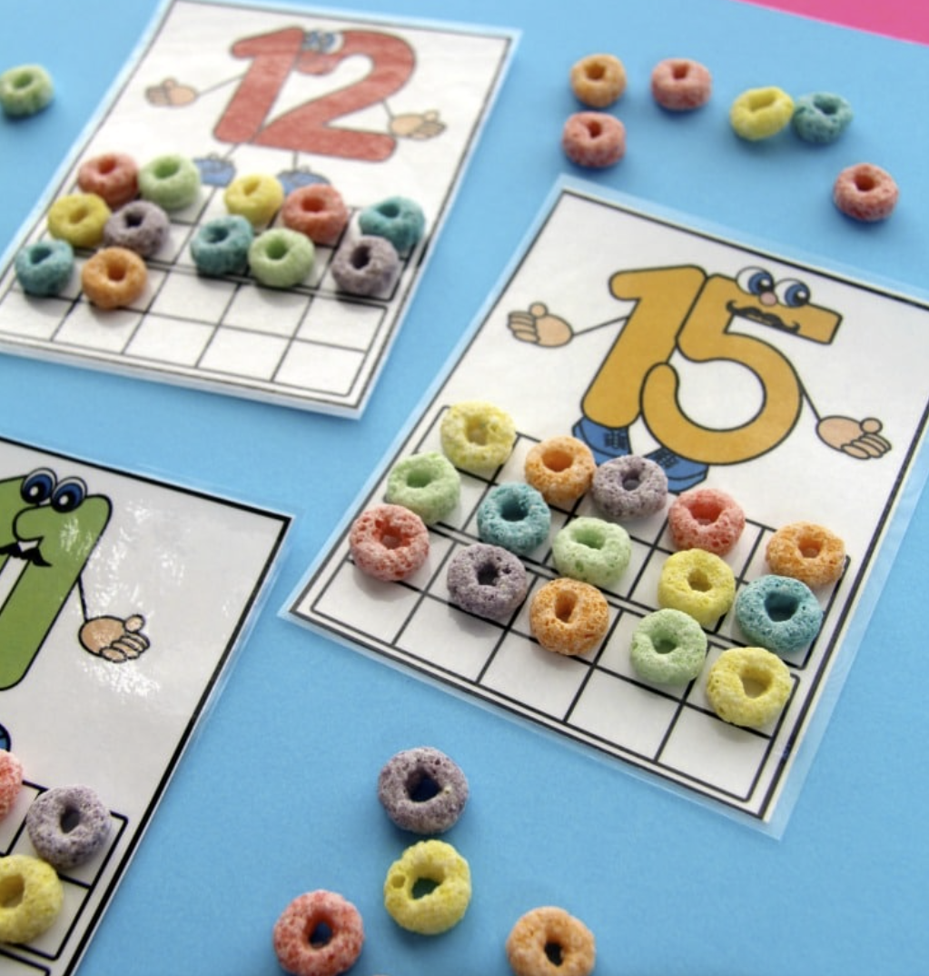 Roll and Count Cereal Game