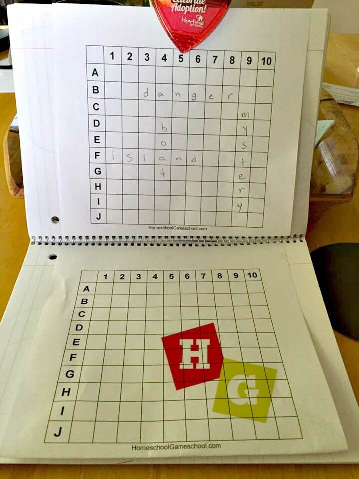 Spelling Battleship Printable Game