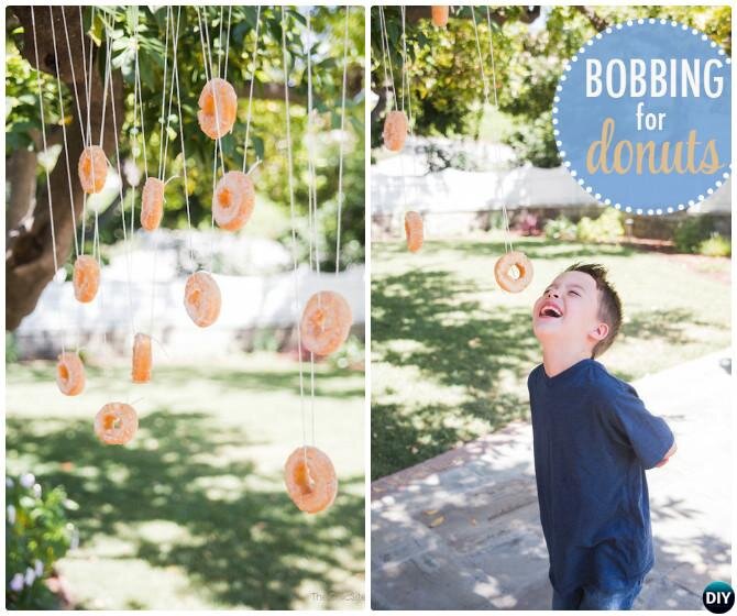 Bobbing For Donuts Wedding Game for Kids