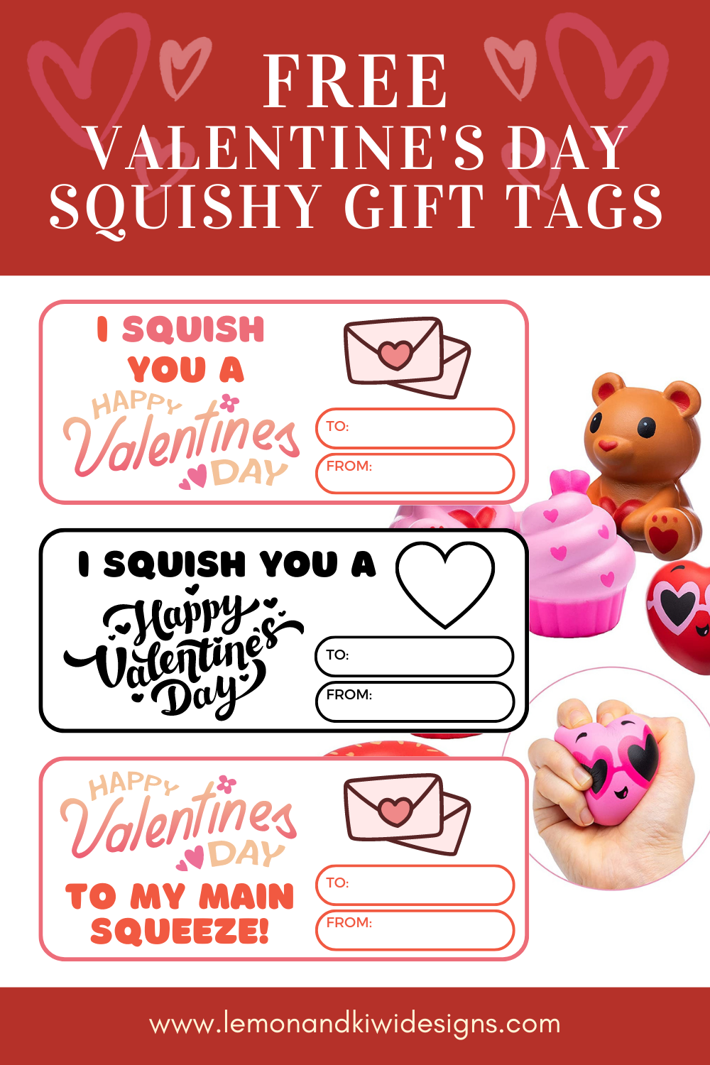 Free Printable Valentines Squishy Gift Card